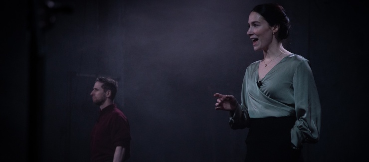 			Once Upon a Bridge by Sonya Kelly. A Druid production. Photo by Emilija Jefremova.