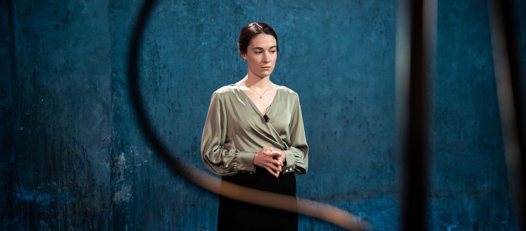 			Siobhán Cullen In Once Upon A Bridge By Sonya Kelly  A Druid Production  Image By Emilija Jefremova News Article