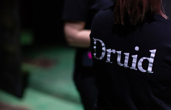 			11 Backstage during a performance of Druid O Casey by Druid Theatre photo by Ste Murray stage management team