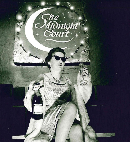 A black-and-white production photo of The Midnight Court.