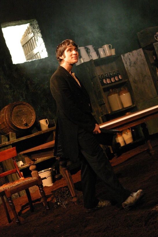 A production photo of Synge's The Playboy of the Western World featuring Cillian Murphy.