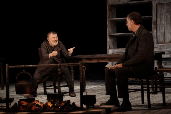 A production photo featuring Tommy Tiernan and Brian Doherty of John B. Keane's Sive.