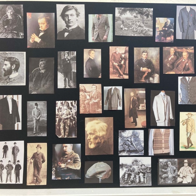 			Costume mood board for the male characters.