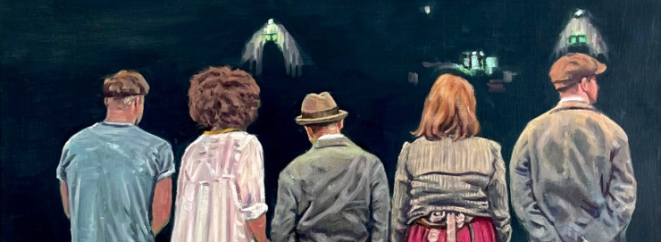 Mick O Dea Curtain Call from What Is The Stars oil on canvas 60x50cm